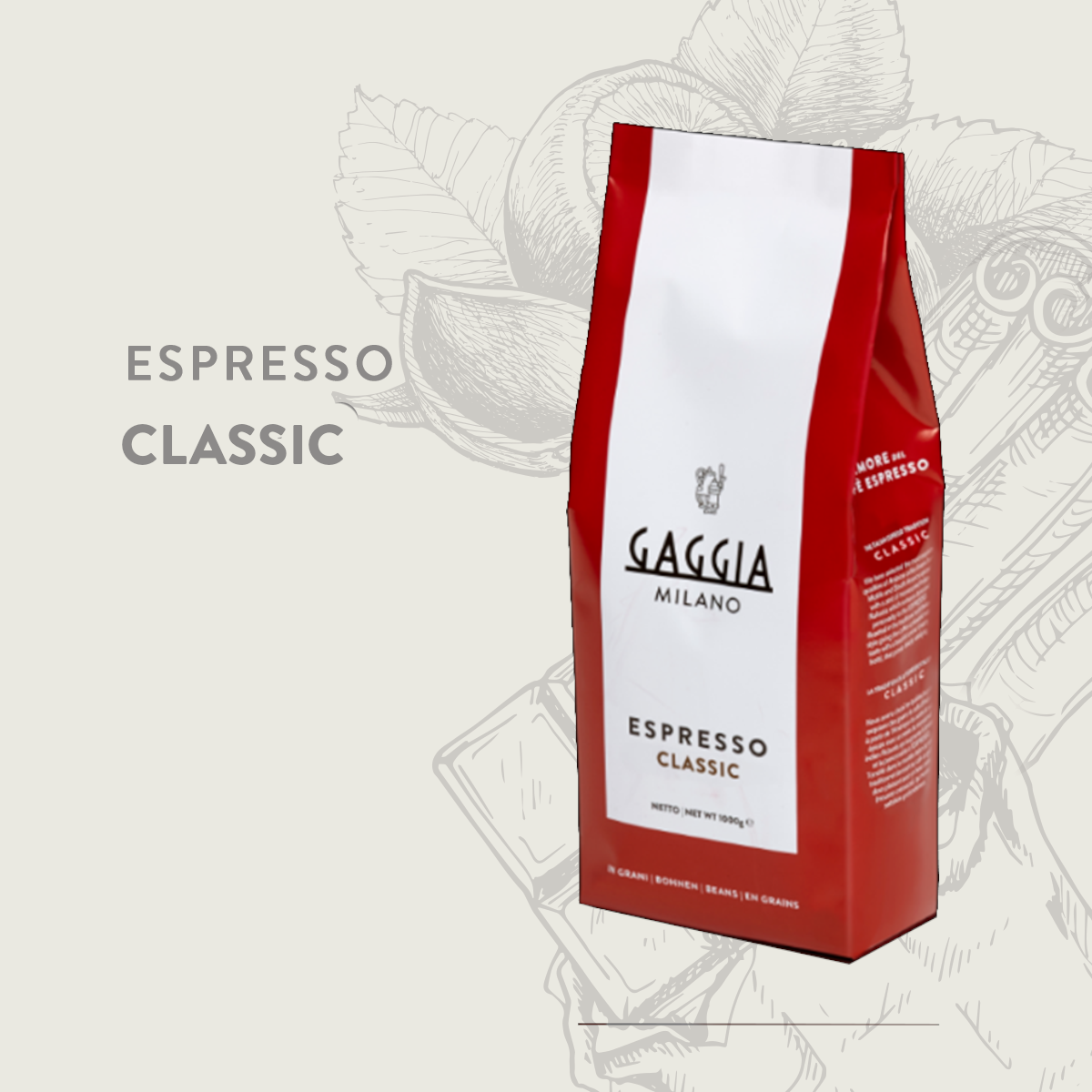 Gaggia Classic Blend 1Kg Beans